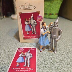Hallmark Keepsake Ornament The Wizard of Oz Dorothy and Tin Man 2003 MIB